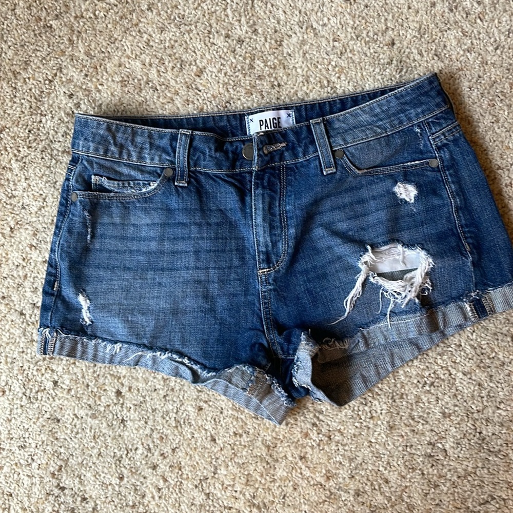 Paige jimmy jimmy cut off shorts size 27 #48 - Picture 2 of 5